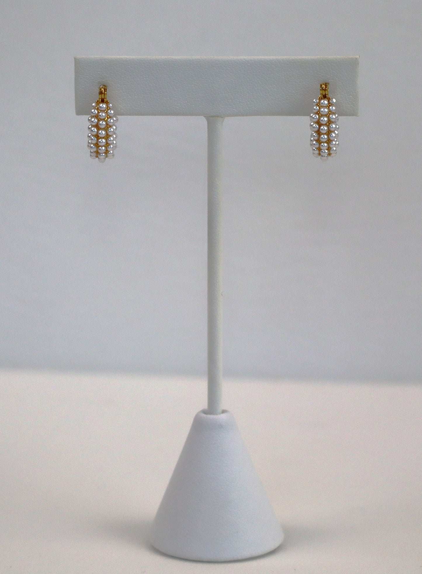 Pearl Hoops Earrings